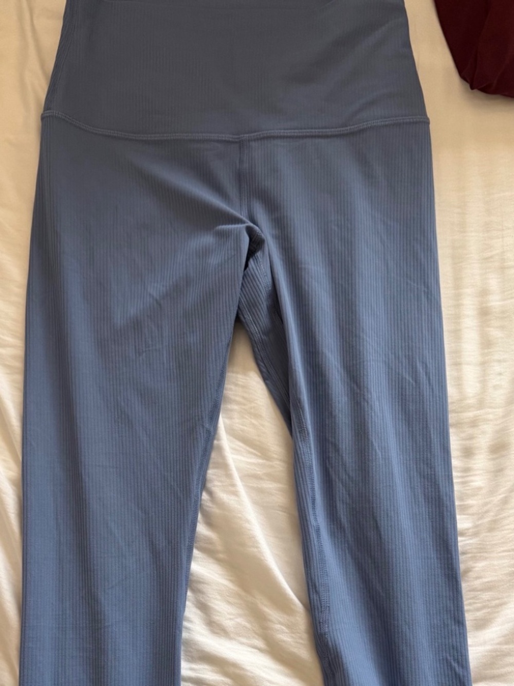 lululemon Align Ribbed High-Rise Pant 25" Oasis Blue Size 6 NWT
